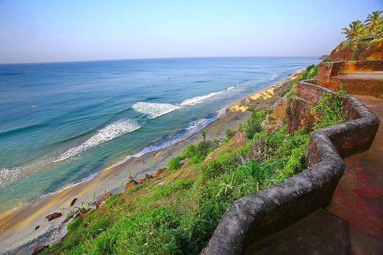 Strand van Varkala
